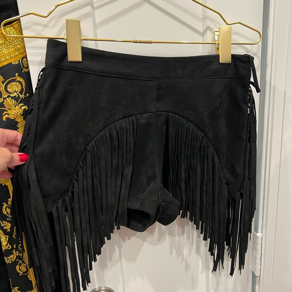 Dallas fringe shorts